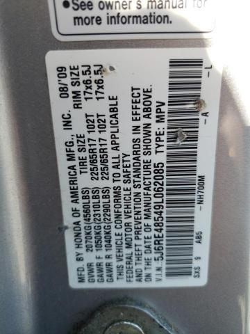 Photo 12 VIN: 5J6RE48549L062085 - HONDA CRV 