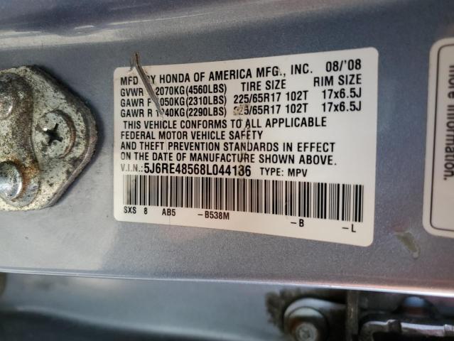 Photo 11 VIN: 5J6RE48568L044136 - HONDA CRV 