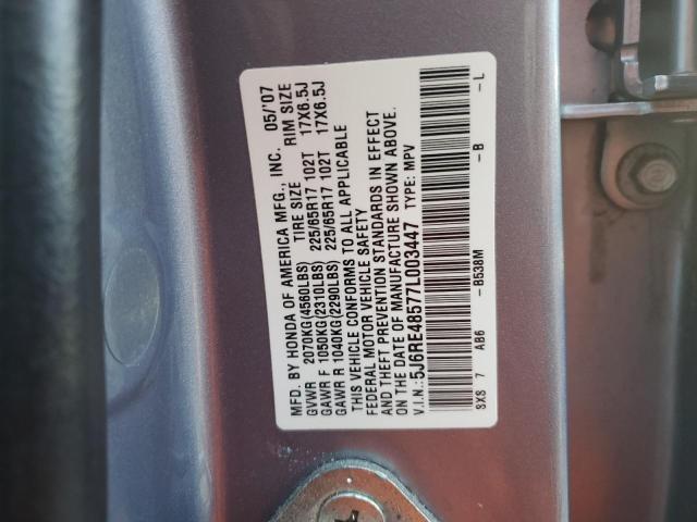 Photo 12 VIN: 5J6RE48577L003447 - HONDA CRV 