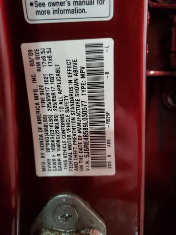 Photo 11 VIN: 5J6RE48589L030577 - HONDA CRV 