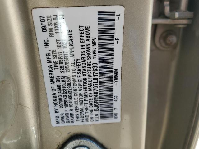 Photo 11 VIN: 5J6RE48707L017630 - HONDA CRV 