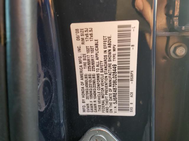 Photo 11 VIN: 5J6RE48708L028449 - HONDA CR-V EXL 