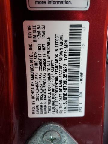 Photo 11 VIN: 5J6RE48709L055622 - HONDA CR-V EXL 