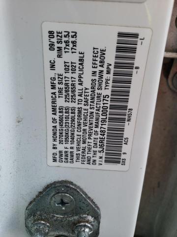 Photo 11 VIN: 5J6RE48719L000175 - HONDA CR-V EXL 