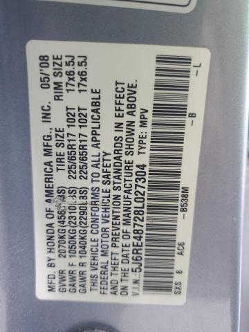 Photo 12 VIN: 5J6RE48728L027304 - HONDA CR-V EXL 