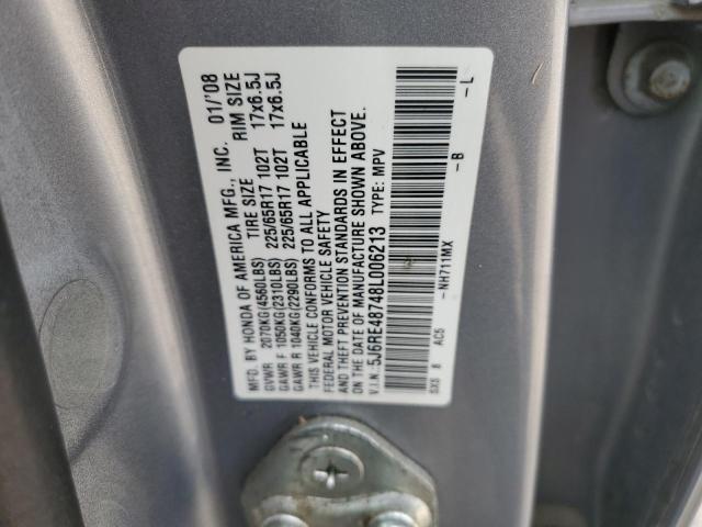 Photo 12 VIN: 5J6RE48748L006213 - HONDA CR-V EXL 