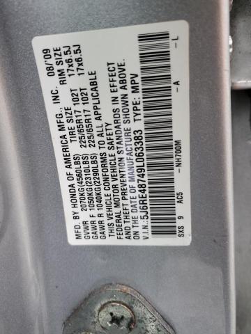 Photo 12 VIN: 5J6RE48749L063383 - HONDA CRV 