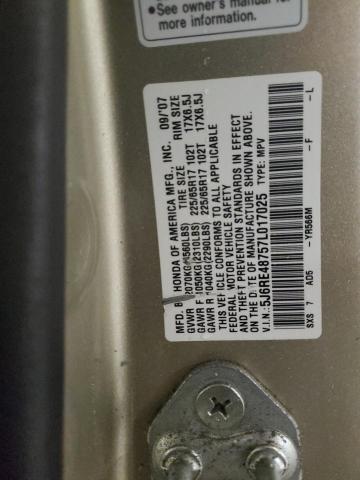 Photo 11 VIN: 5J6RE48757L017025 - HONDA CRV 