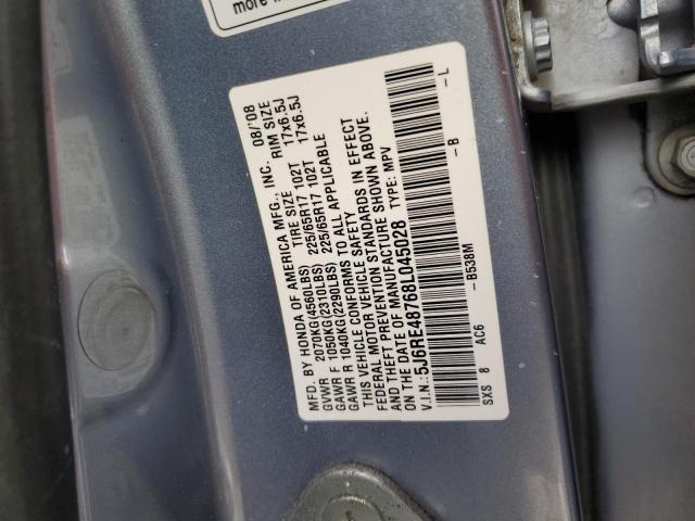 Photo 12 VIN: 5J6RE48768L045028 - HONDA CRV 