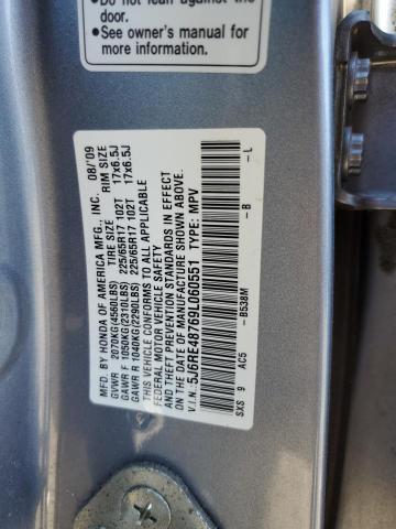 Photo 9 VIN: 5J6RE48769L060551 - HONDA CR-V EXL 