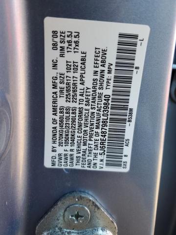 Photo 12 VIN: 5J6RE48798L039840 - HONDA CRV 