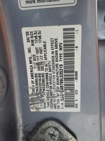 Photo 12 VIN: 5J6RE48799L035319 - HONDA CRV 