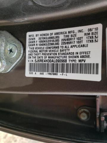 Photo 9 VIN: 5J6RE4H30AL090968 - HONDA CR-V LX 