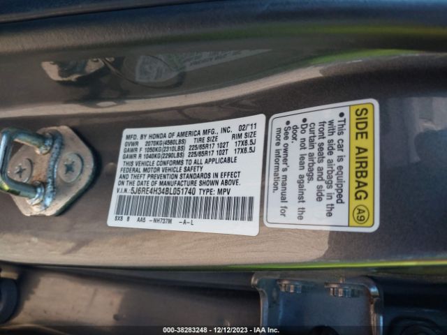 Photo 8 VIN: 5J6RE4H34BL051740 - HONDA CR-V 