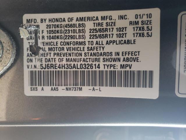 Photo 12 VIN: 5J6RE4H35AL032614 - HONDA CR-V LX 