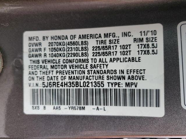 Photo 11 VIN: 5J6RE4H35BL021355 - HONDA CRV 