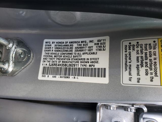 Photo 9 VIN: 5J6RE4H35BL062911 - HONDA CR-V LX 