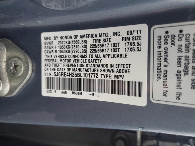 Photo 11 VIN: 5J6RE4H35BL101772 - HONDA CR-V LX 