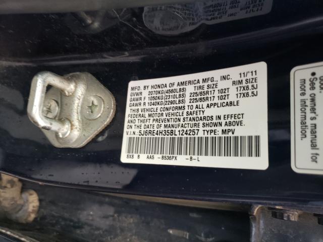 Photo 9 VIN: 5J6RE4H35BL124257 - HONDA CR-V LX 