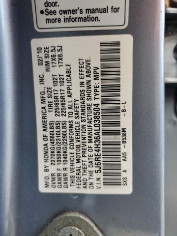 Photo 12 VIN: 5J6RE4H36AL038504 - HONDA CR-V LX 