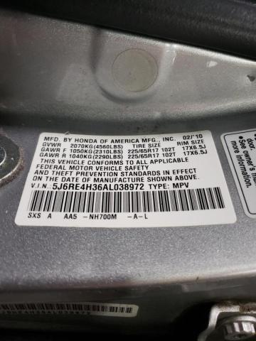 Photo 9 VIN: 5J6RE4H36AL038972 - HONDA CR-V LX 