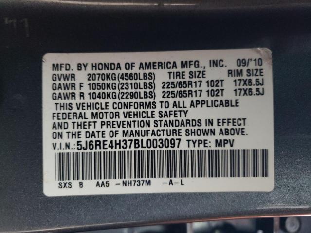 Photo 12 VIN: 5J6RE4H37BL003097 - HONDA CR-V LX 