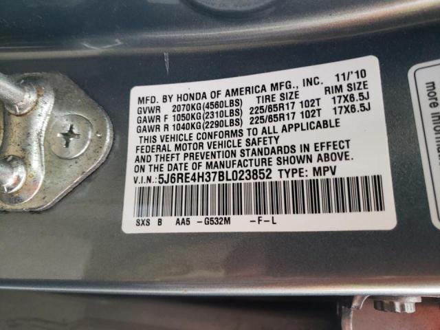 Photo 9 VIN: 5J6RE4H37BL023852 - HONDA CR-V LX 