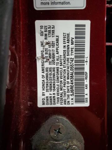 Photo 12 VIN: 5J6RE4H38AL055742 - HONDA CR-V LX 