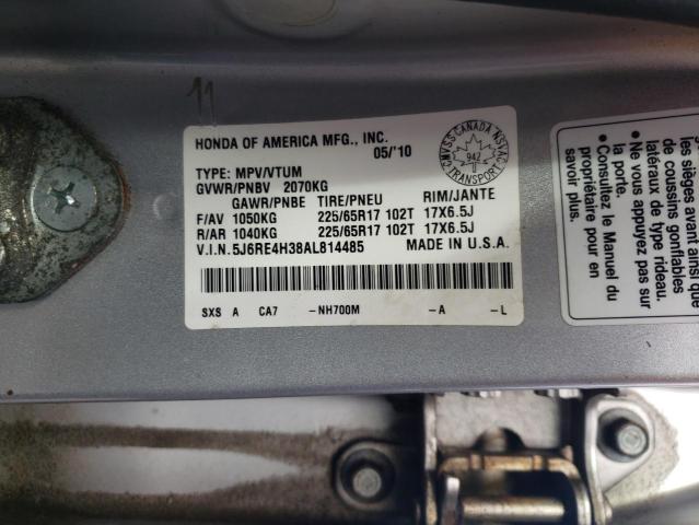 Photo 13 VIN: 5J6RE4H38AL814485 - HONDA CR-V LX 