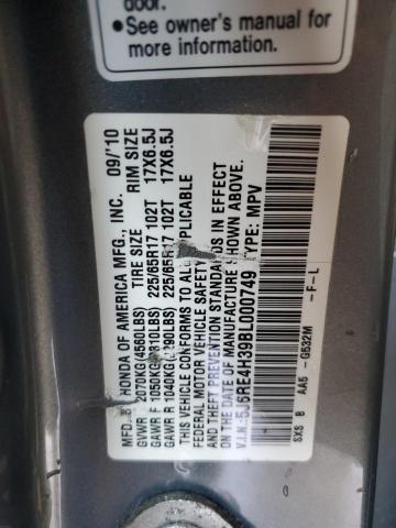 Photo 12 VIN: 5J6RE4H39BL000749 - HONDA CRV 