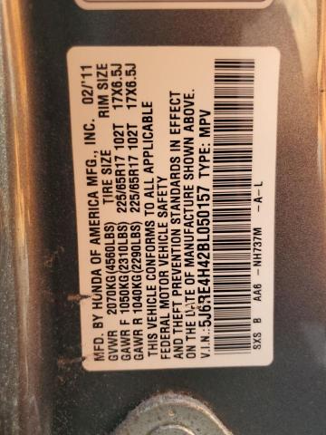 Photo 13 VIN: 5J6RE4H42BL050157 - HONDA CR-V SE 