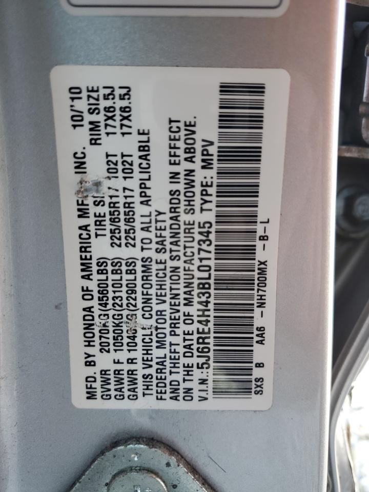 Photo 12 VIN: 5J6RE4H43BL017345 - HONDA CR-V 