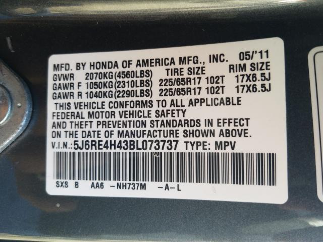 Photo 9 VIN: 5J6RE4H43BL073737 - HONDA CR-V SE 