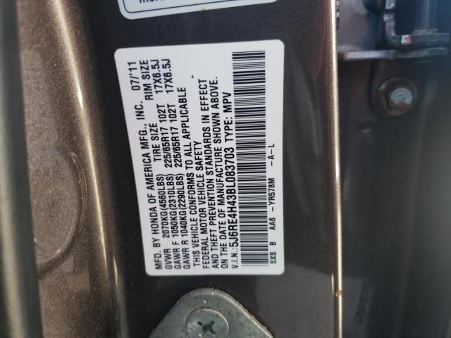 Photo 9 VIN: 5J6RE4H43BL083703 - HONDA CR-V SE 