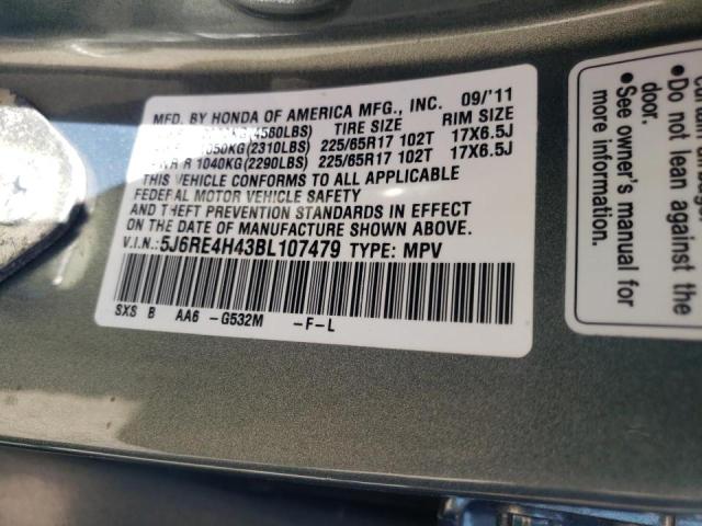 Photo 9 VIN: 5J6RE4H43BL107479 - HONDA CR-V SE 