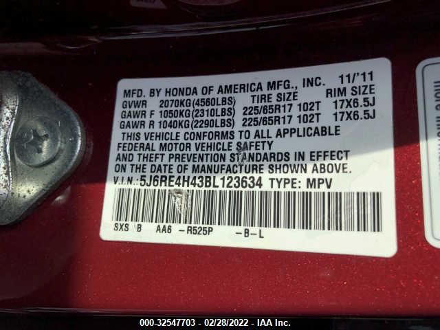 Photo 8 VIN: 5J6RE4H43BL123634 - HONDA CR-V 