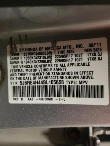 Photo 12 VIN: 5J6RE4H44BL105658 - HONDA CR-V SE 