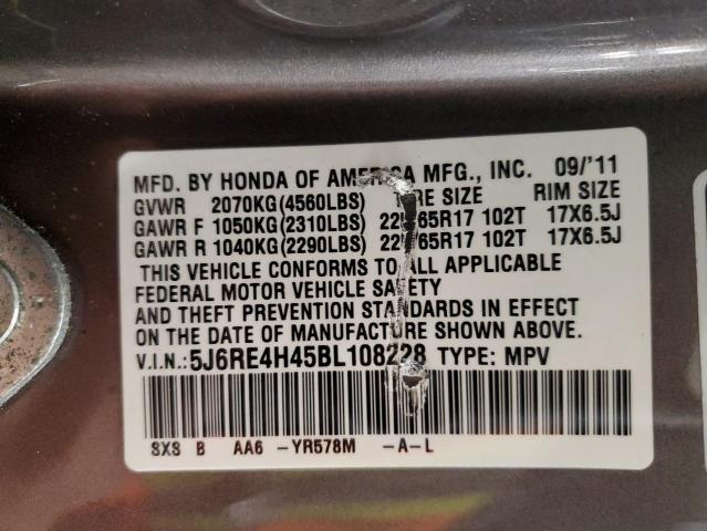 Photo 12 VIN: 5J6RE4H45BL108228 - HONDA CRV 