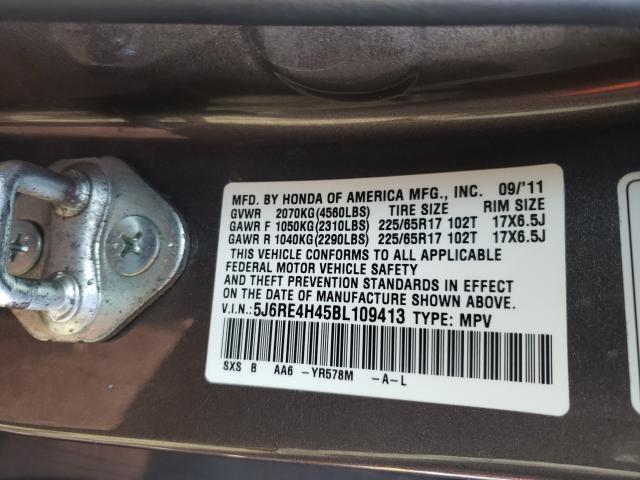 Photo 9 VIN: 5J6RE4H45BL109413 - HONDA CR-V SE 