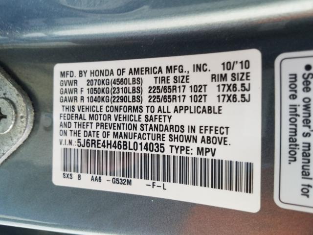 Photo 9 VIN: 5J6RE4H46BL014035 - HONDA CR-V SE 