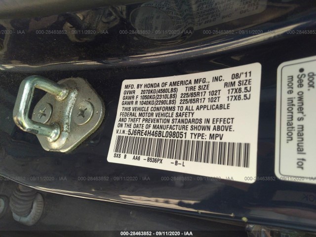 Photo 8 VIN: 5J6RE4H46BL098051 - HONDA CR-V 