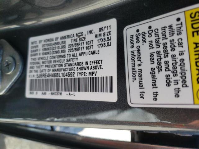 Photo 9 VIN: 5J6RE4H46BL104592 - HONDA CR-V SE 