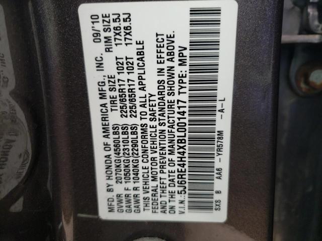 Photo 12 VIN: 5J6RE4H4XBL001417 - HONDA CR-V SE 