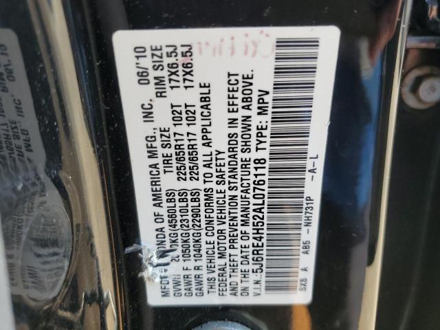 Photo 11 VIN: 5J6RE4H52AL076118 - HONDA CRV 