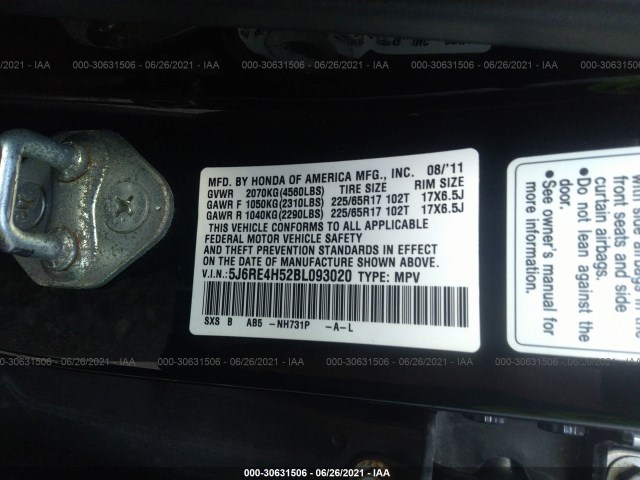 Photo 8 VIN: 5J6RE4H52BL093020 - HONDA CR-V 