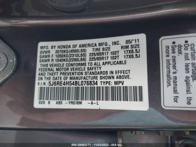 Photo 8 VIN: 5J6RE4H54BL076834 - HONDA CR-V 