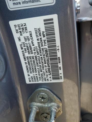 Photo 12 VIN: 5J6RE4H55AL050967 - HONDA CR-V EX 