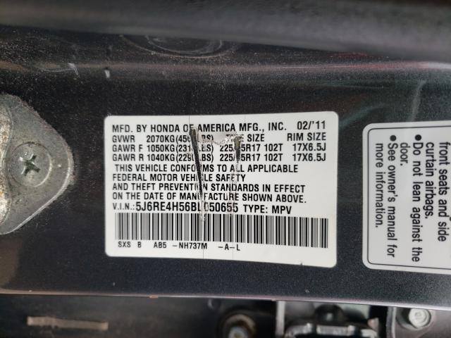 Photo 9 VIN: 5J6RE4H56BL050655 - HONDA CR-V EX 