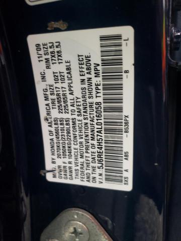 Photo 13 VIN: 5J6RE4H57AL016058 - HONDA CR-V EX 