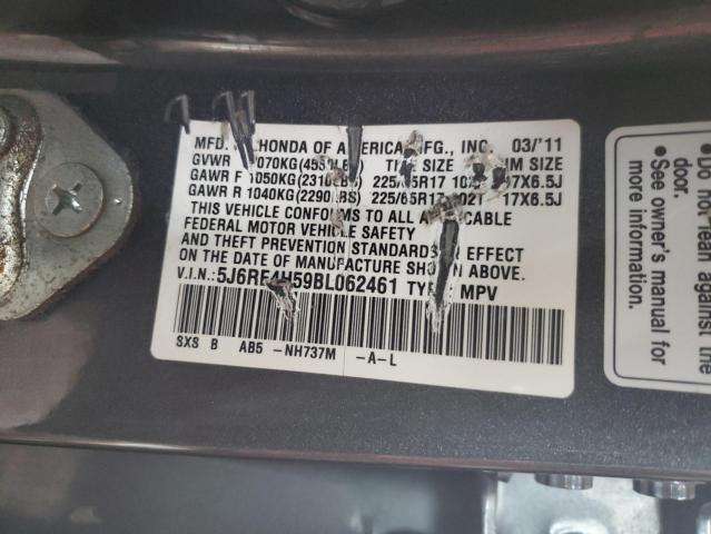 Photo 12 VIN: 5J6RE4H59BL062461 - HONDA CR-V EX 